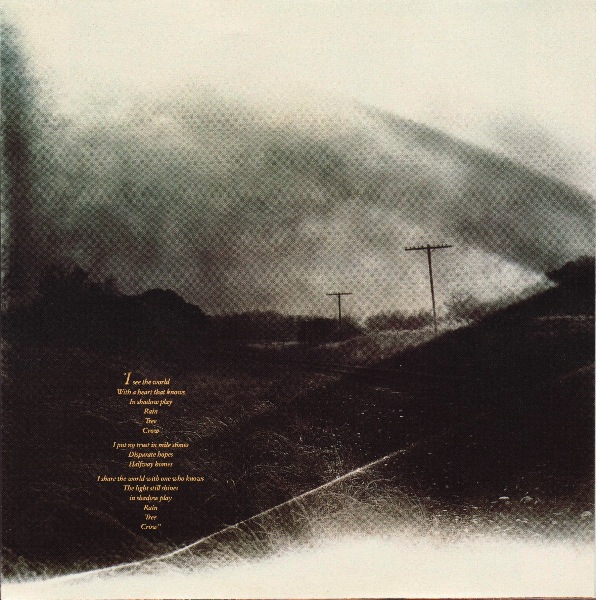 inner sleeve front, Rain Tree Crow (David Sylvian/Japan) - Rain Tree Crow +1